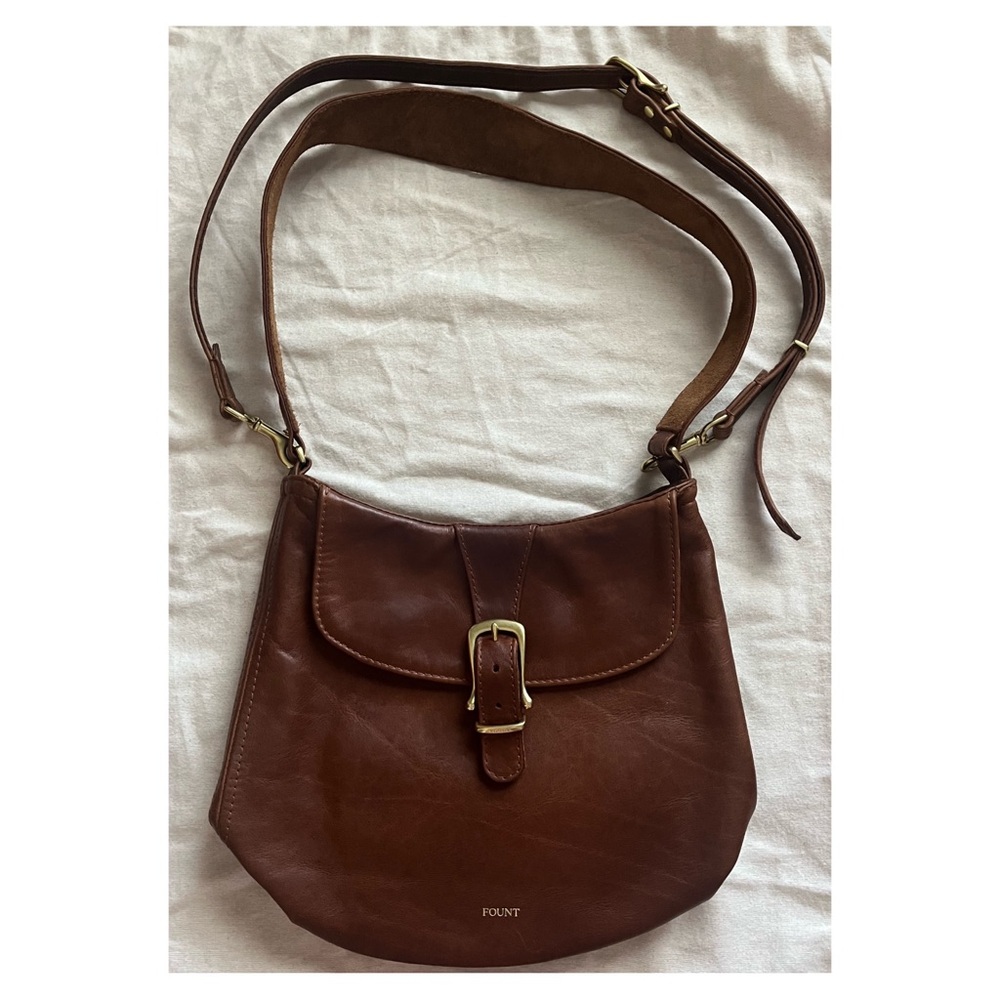 FOUNT The Arlington Shoulder Bag : Hazelnut